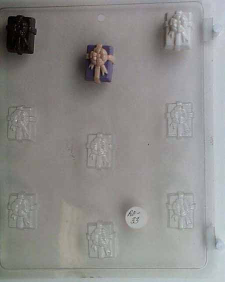 Chocolate// Candy Mold, Mini - Any Occassion, Small Present with Bow