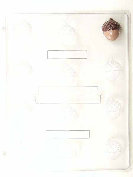 Chocolate// Candy Mold, Mini - Plant, Small Acorn