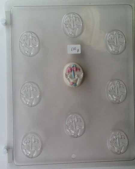 Molde para chocolate y dulces, mini - Paraguas para baby shower