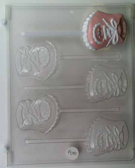 Chocolate// Candy Mold, Lollipop - Baby Shower, Baby Shoe