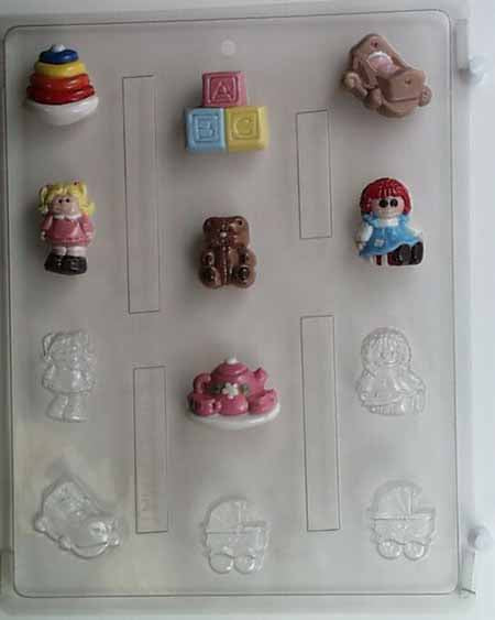 Chocolate// Candy Mold, Mini - Baby Shower, Toy Collection for Girls