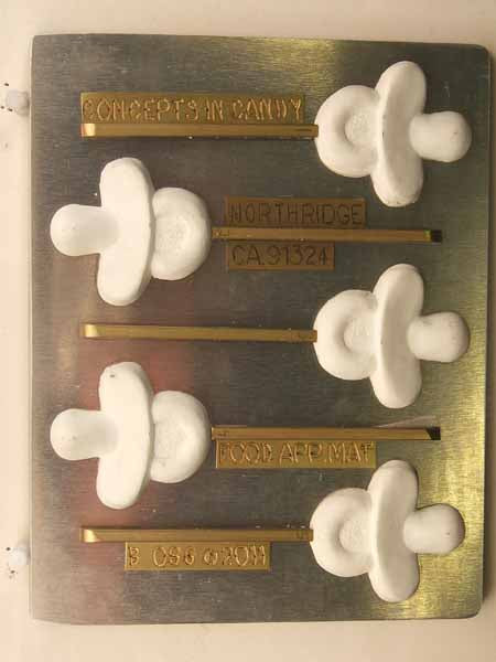 Chocolate// Candy Mold, Lollipop - Baby Shower, Baby Pacifiers