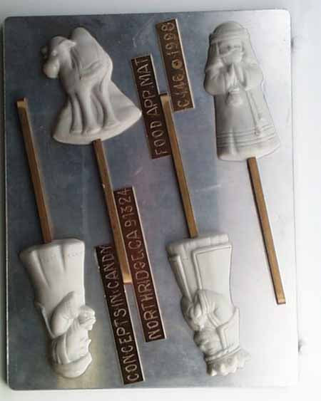 Chocolate// Candy Mold, Lollipop - Religion, Nativity Collection