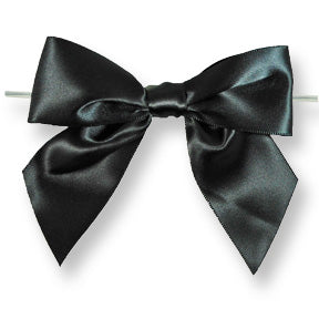 Extra Large Bows // Black with Twisty 4ct