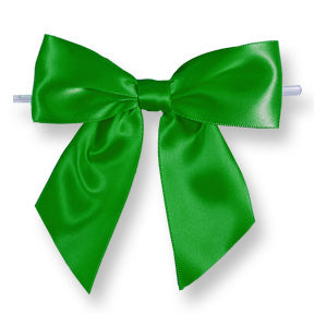Extra Large Bows // Emerald Green with Twisty 4ct