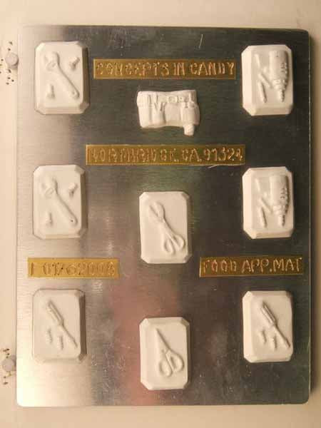 Chocolate// Candy Mold, Mini - Occupation, Tool Assortment