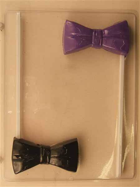 Chocolate// Candy Mold, Lollipop - Father, Large Bow Ties