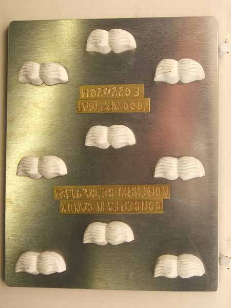 Chocolate// Candy Mold, Mini - Father, Small Moustaches