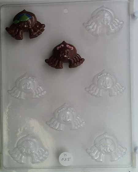 Chocolate// Candy Mold, Mini - Halloween, Cute Spiders