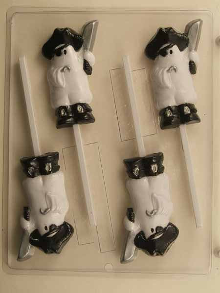 Chocolate// Candy Mold, Lollipop - Halloween, Pirate Ghost
