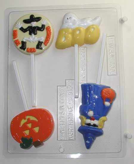 Chocolate// Candy Mold, Lollipop - Halloween, Halloween Assortment