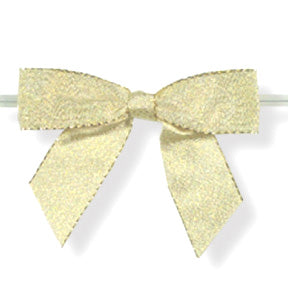 Large Bows // Gold Glimmer with Twisty 6ct