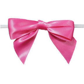 Large Bows // Hot Pink with Twisty 6ct