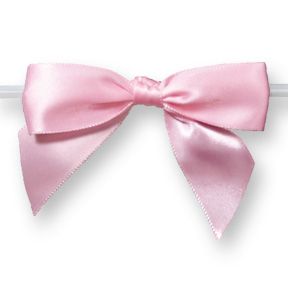 Large Bows // Light Pink with Twisty 6ct