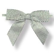 Large Bows // Silver Glimmer with Twisty 6ct