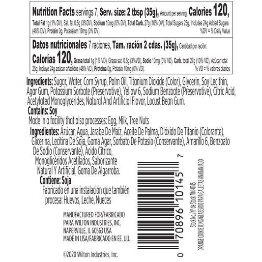 Wilton Cookie Icing // Orange 9oz