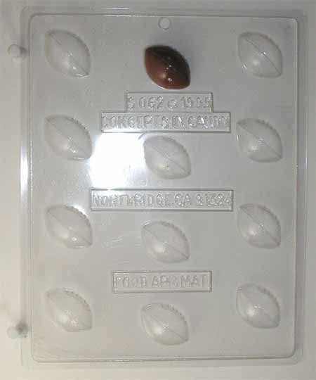 Chocolate// Candy Mold, Lollipop - Sports, Small Footballs