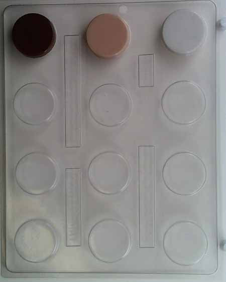 Chocolate// Candy Mold, Mini - Blank, Small Round