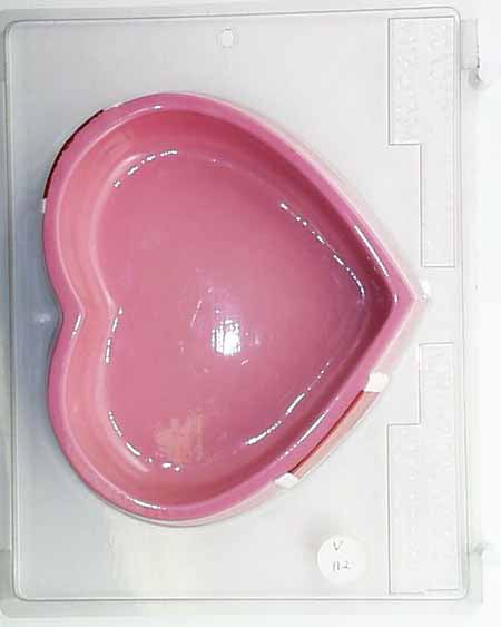 Molde para chocolate y dulces, caja para verter - Amor, base de caja para verter con forma de corazón grande