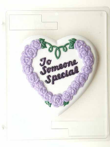 Molde para chocolate y dulces, caja para verter - Amor, corazón "Para alguien especial"