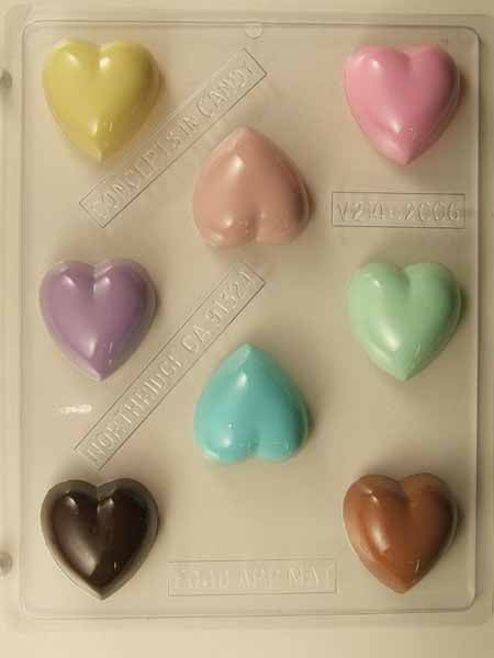 Molde de chocolate/caramelo - Amor, corazones, estilo trufa