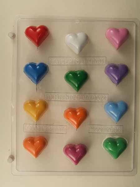 Molde para Chocolate// Caramelos - Amor, Corazones - Mediano