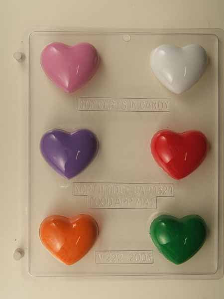 Molde para chocolate y dulces - Amor, Corazones - Grande