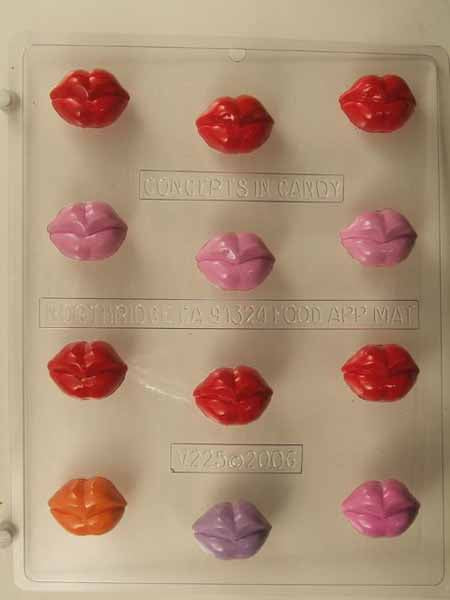 Chocolate// Candy Mold, Mini - Love, Lips