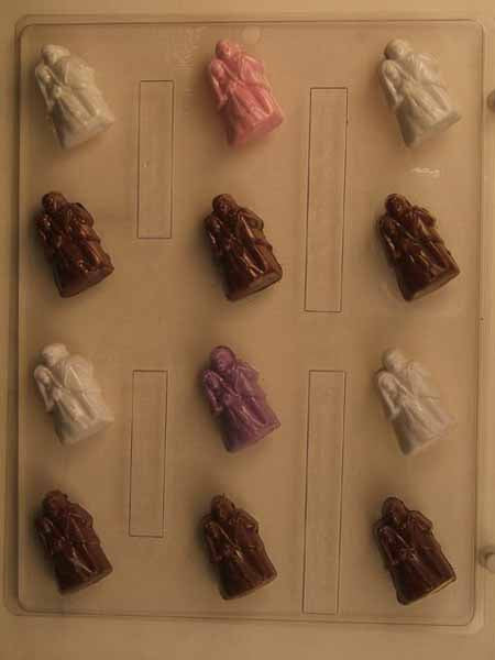 Molde de chocolate/caramelo, mini - Mentas para bodas, novios