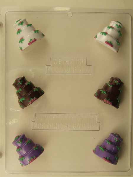 Molde para chocolate/caramelo, mini - Boda, Pastel de bodas pequeño