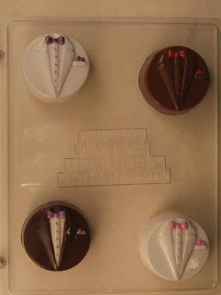 Molde para chocolate/caramelos, Oreo - Boda, Chaqueta de esmoquin