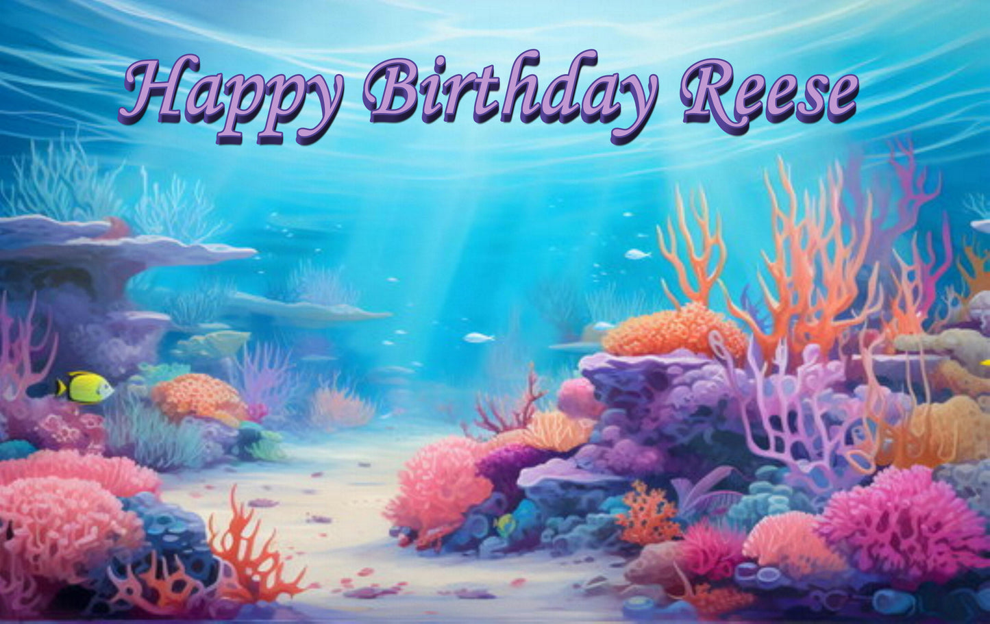 Edible Image 1/2 sheet // Size 10" x 16"