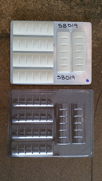Chocolate// Candy Mold, Lollipop - Blank, Bar With 6 Break Away Pieces