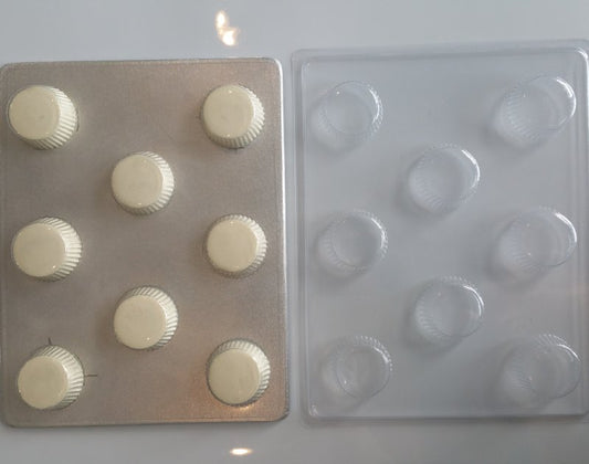 Molde para chocolate y caramelos: en blanco, clásico, de mantequilla de maní