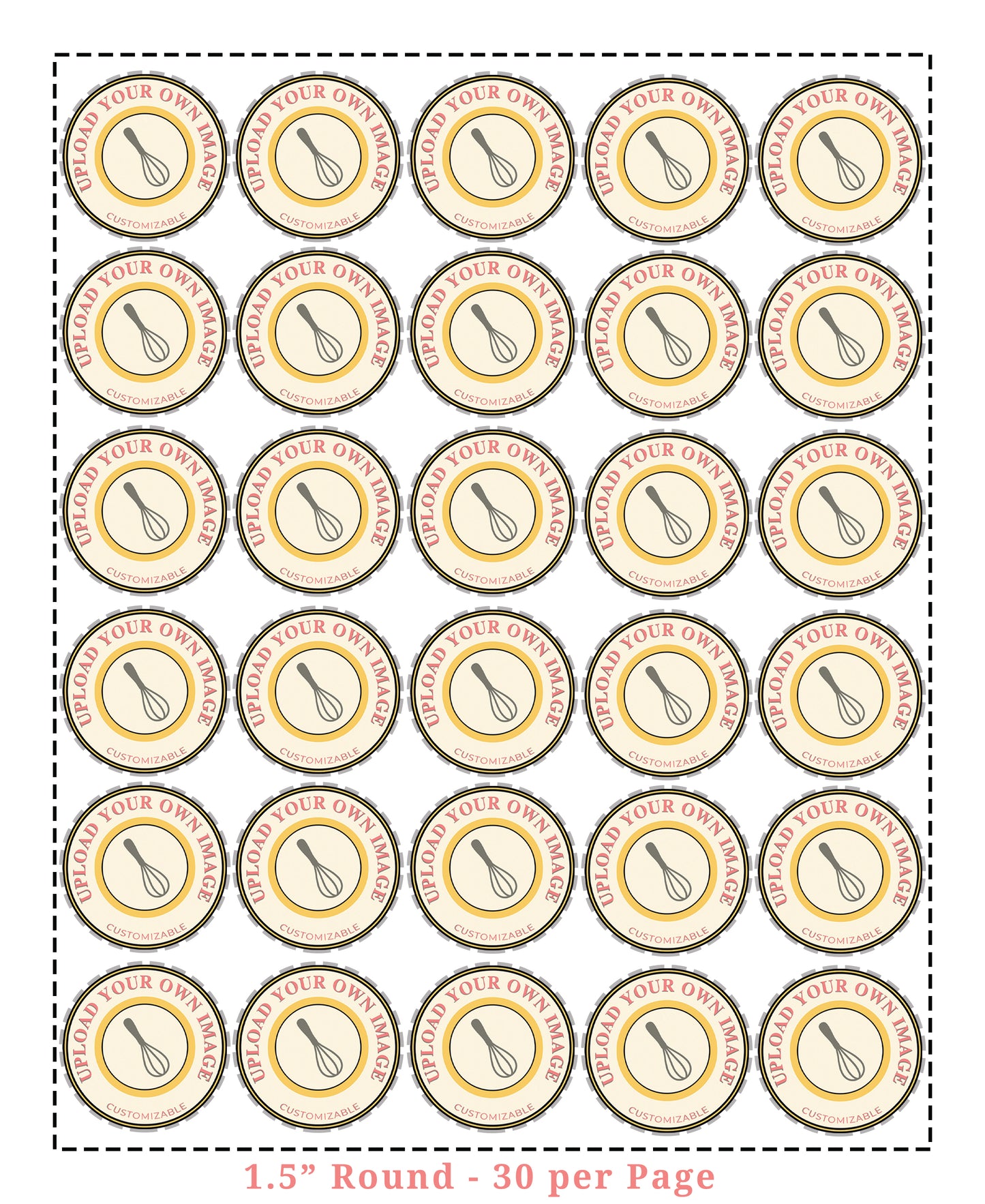 Edible Image// 1.5" Round