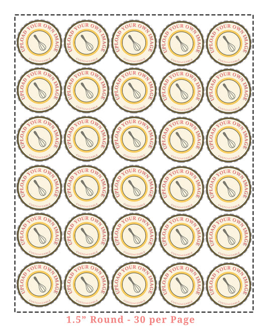 Edible Image// 1.5" Round