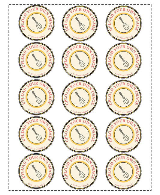 Edible Image// Cocktails & Drinks Rounds (Wafer Paper)