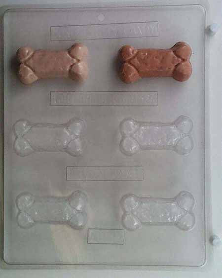 Molde de chocolate/caramelo - Huesos de perro y animales