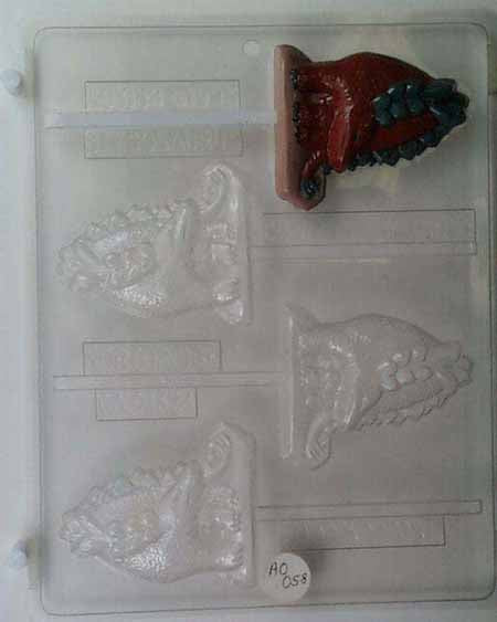 Chocolate// Candy Mold, Lollipop - Dinosaur, Dinosaur Stegosaurus
