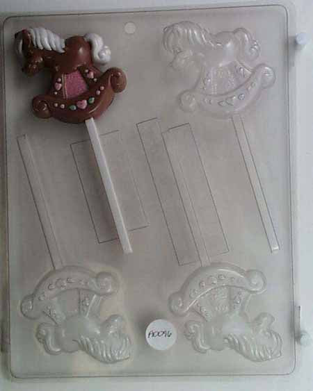 Chocolate// Candy Mold, Lollipop - Baby, Rocking Horse