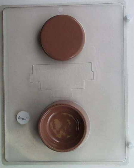 Chocolate// Candy Mold, Pour Box - Blank, Pour Box, Circle with Lid