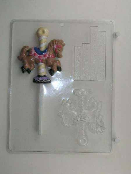 Molde para chocolate y dulces, 3D - Para cualquier ocasión, Caballo de carrusel 3D
