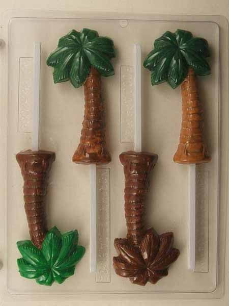 Chocolate// Candy Mold, Lollipop - Any Occasion, Palm Tree
