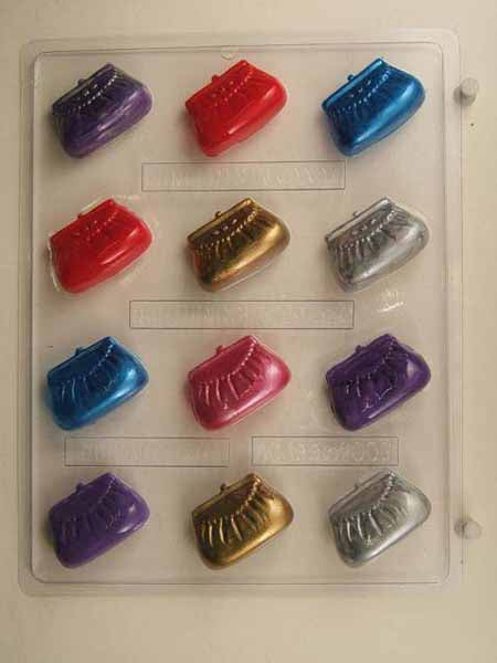 Chocolate// Candy Mold, Lollipop - Any Occasion, Small Clutch Purse