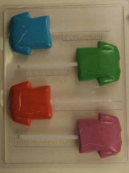 Chocolate// Candy Mold, Lollipop - Any Occasion, Blank T-Shirt