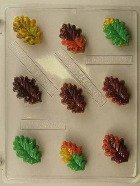 Chocolate// Candy Mold, Mini - Flower, Small Oak Leaf