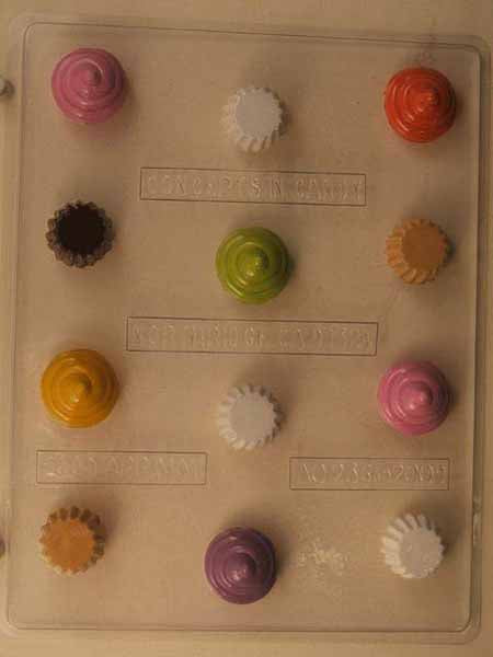 Chocolate// Candy Mold, Mini - Any Occasion, Small Cupcake Assortment