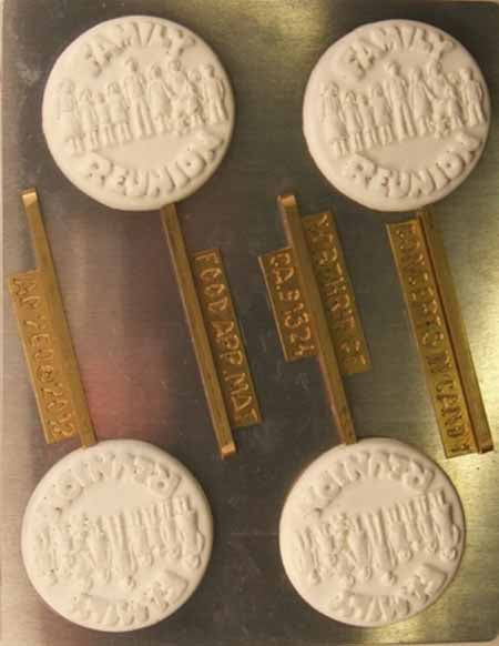 Chocolate// Candy Mold, Lollipop - Any Occasion, "Family Reunion" with Family on Round