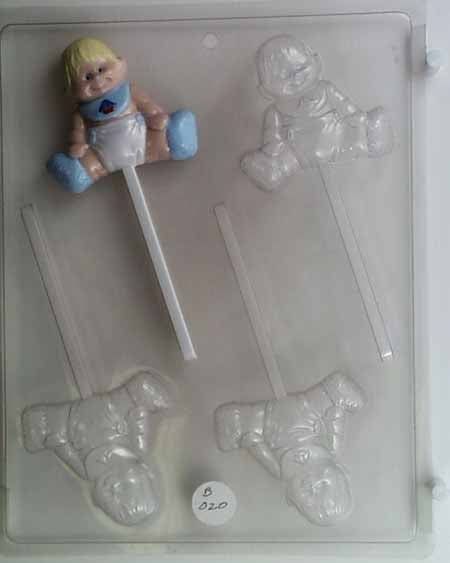 Chocolate// Candy Mold, Lollipop - Baby, Baby Boy