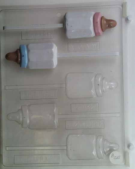 Chocolate// Candy Mold, Lollipop - Baby Shower, Baby Bottles